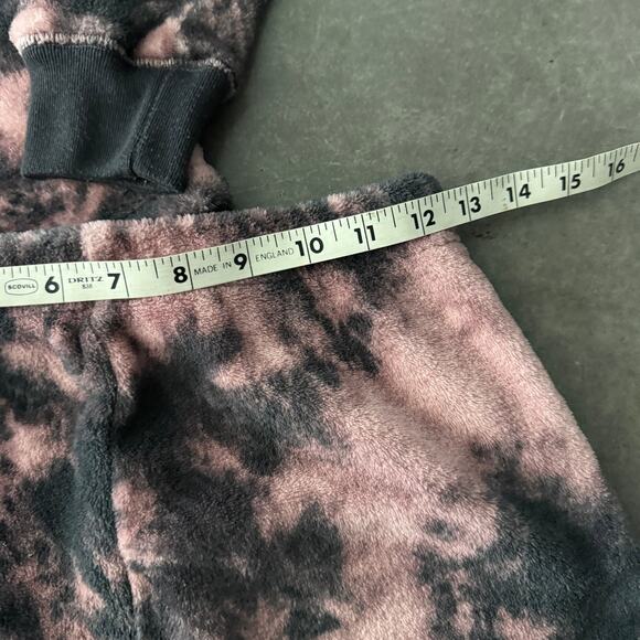 Vintage Y2K Abercrombie Kids Tie Dye Fleece Sweatshirt & Short Sleep Set 11/12 - Picture 5 of 8